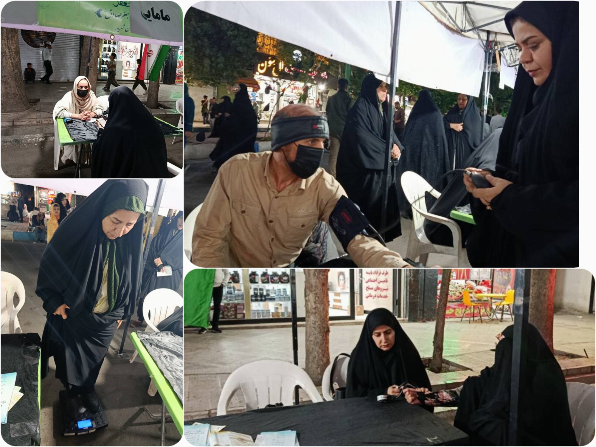 تداوم خدمت‌رسانی موکب سلامت با همکاری شبکه بهداشت و درمان شهریار